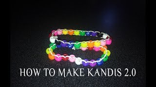 Como hacer una kandi 2.0 (Kandi single cosida Tutorial)