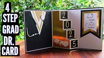 4 Step Grad Card for a Doctor | Pop Up Card | Handmade Graduation gift | Tutorial