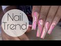 Watch Me Work: Long Acrylic Full Set Application | Pink Swirl Nail Art Tutorial