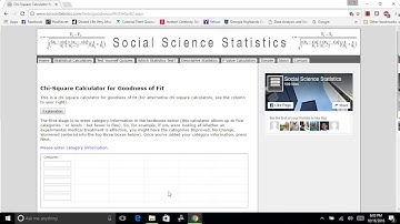 Practice Video for Chapter 11 Chi Square Test