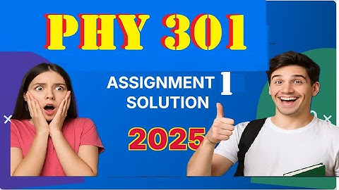 phy301 assignment 1 solution fall 2025