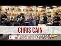 Chris Cain, Cody Wright & Sky Garcia jamming with the boys at Norman's Rare Guitars
