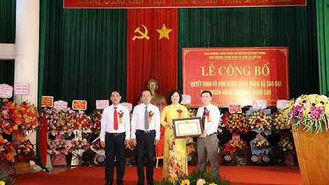 VIDEO: Xã Cao Đại đón Bằng công nhận đạt chuẩn nông thôn mới nâng cao năm 2022