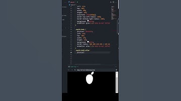 Animated Apple Logo only CSS #js #html #css