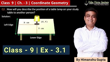 Class 9 Maths, Exercise 3.1 🌟 Coordinate Geometry 🌟 NCERT, CBSE 🎯