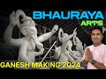 Bhauraya arts ganesh idols making 2024  mumbai style ganesh making  hyderabad ganesh