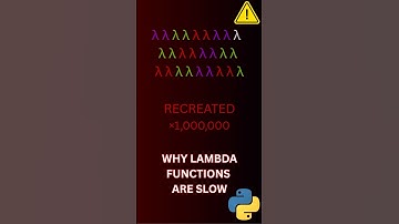 Stop Using Lambda in Map/Filter! (Python Performance Trap Explained)