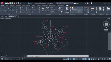 How to Use Line, Circle, polar array, Fillet, Trim in AutoCAD