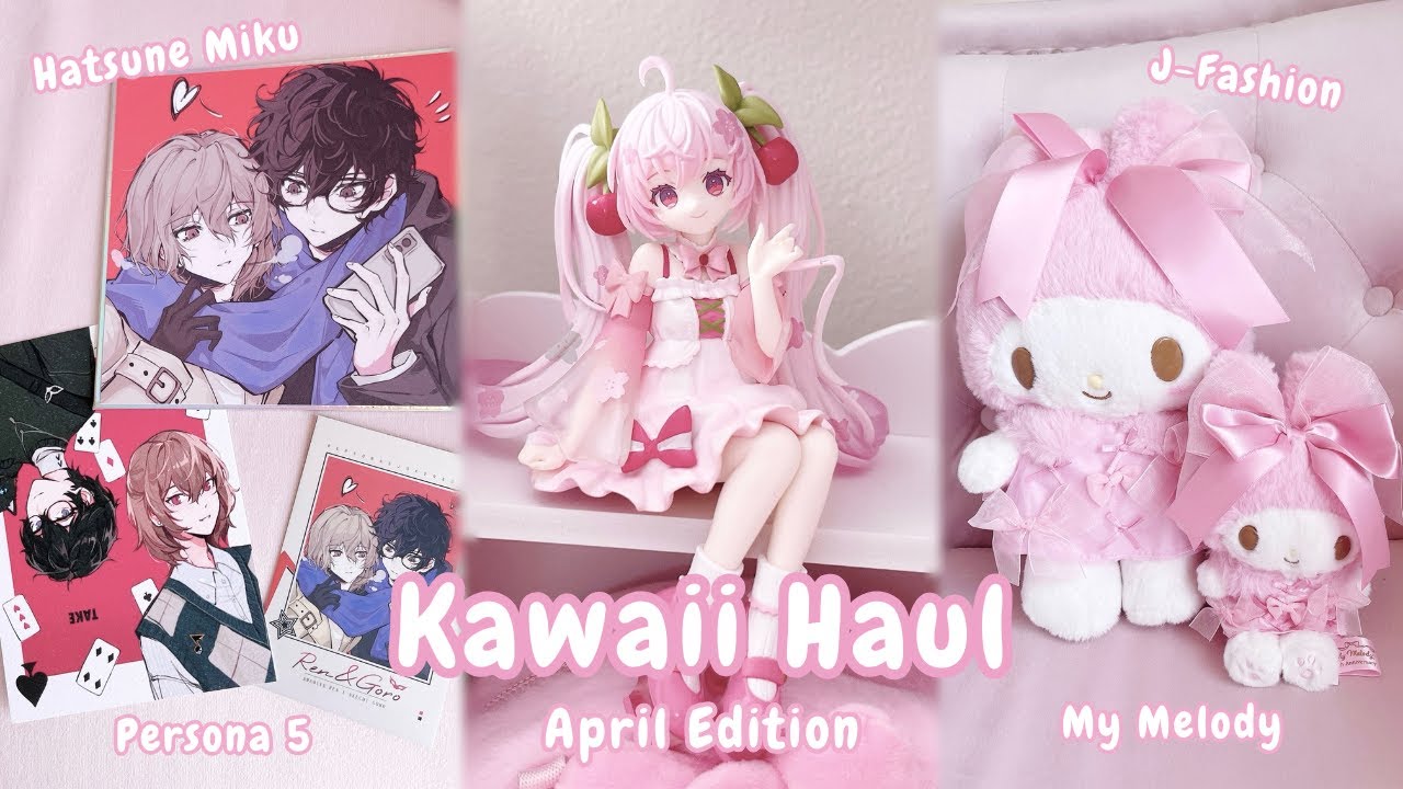 monthly kawaii haul~ my melody, j-fashion, persona 5, miku figures & more