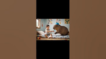 Capy cho em uống sữa khi em đói 🥰😋 #ongbavaboss #thinhhanh  #capybara #giaitri