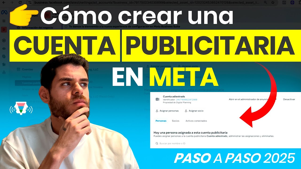 👉 Cómo crear una cuenta publicitaria en Meta [PASO A PASO 2025] - YouTube