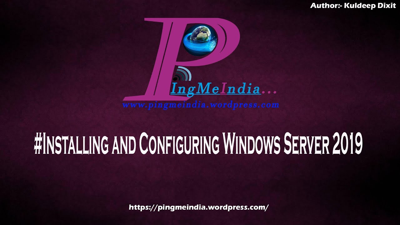 How to install and configure windows Server 2019. - YouTube