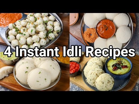 4 Instant Idli Recipes For Weekend Morning Breakfast | Quick & Easy South Indian Breakfast Recipes | Hebbar | Hebbars Kitchen