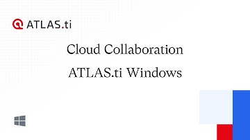 ATLAS.ti Windows: Cloud collaboration