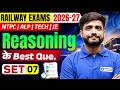 Railway Exams Reasoning Practice Set - 7 | Reasoning Top Questions 💯 | Lakshya sir