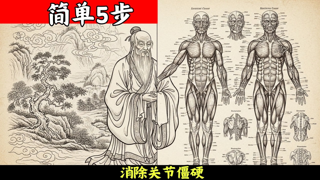 老僧秘传“洗髓功”：简单5步，消除关节僵硬，激活深层生命力