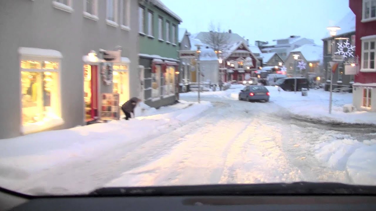December Snow in Reykjavik, Iceland YouTube