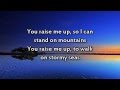 You Raise Me Up - Instrumental with lyrics