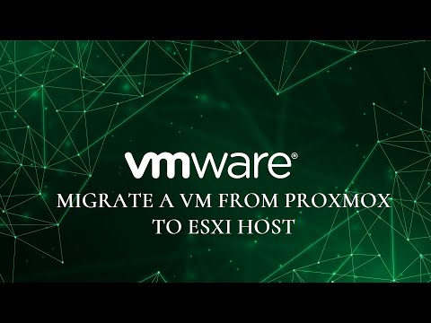 How to migrate a Virtual Machine from Proxmox to Vmware ESXI