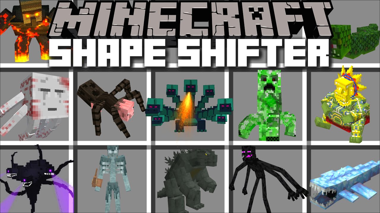 Minecraft Shape Shifter Morph Mod Morph In To Bosses And Mutant