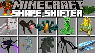 Minecraft SHAPE SHIFTER MORPH MOD / MORPH IN TO BOSSES AND MUTANT TITANS MOBS !! Minecraft Mods