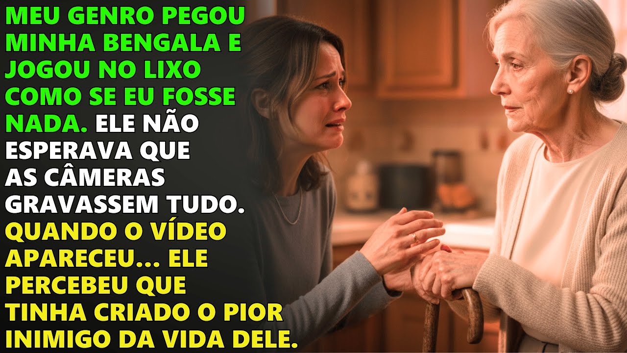 Meu genro jogou minha bengala no lixo… A CÂMERA virou o pior pesadelo dele