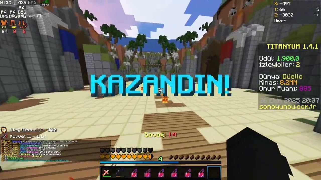 SONOYUNCU TİTANYUM YUKSEK PARALI DUELLO PVP .gg/sethra