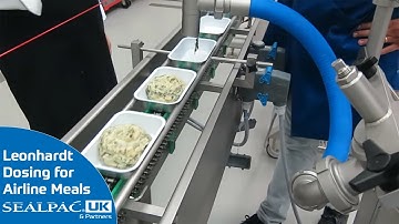 Automated Dosing for Airline Ready Meals | Leonhardt Depositor + Tray Sealer