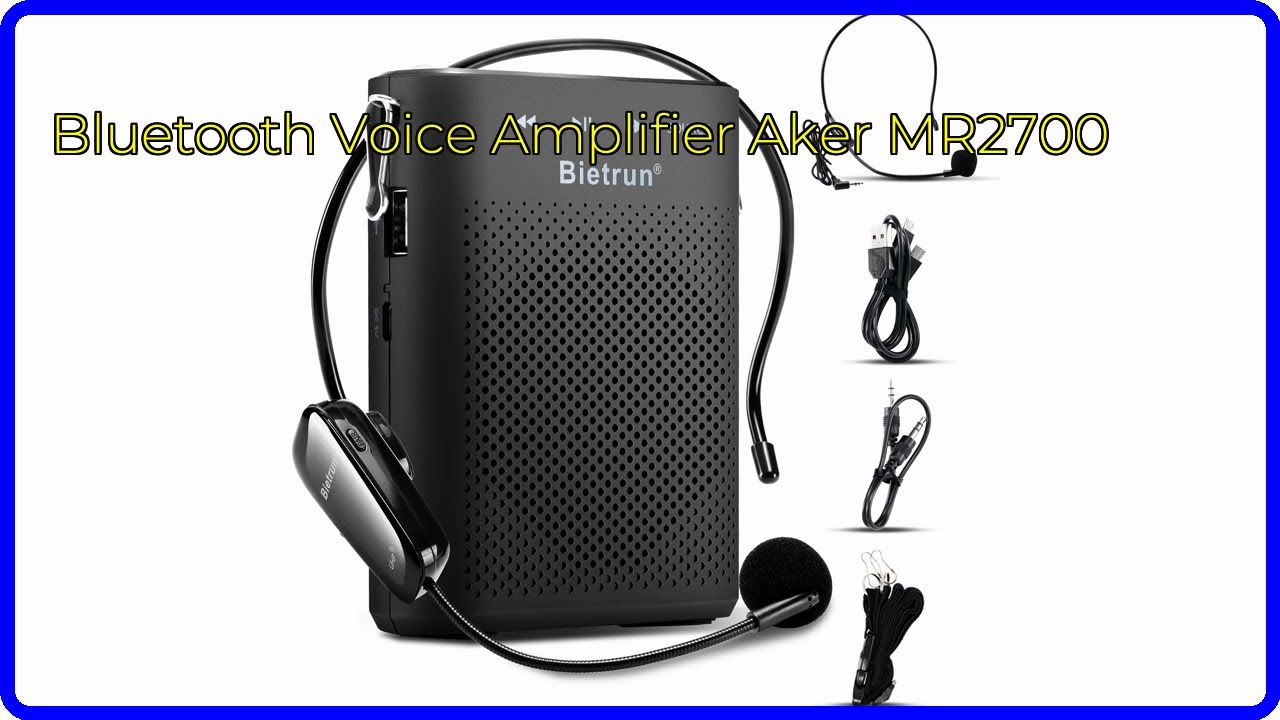 REVIEW (2026): Bluetooth Voice Amplifier Aker MR2700. ESSENTIAL details.