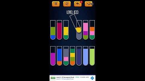 Water Sort Puzzle - Color Liquid Sorting Game Level 633 Solution