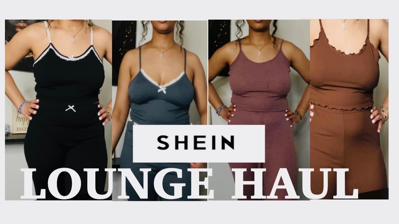 SHEIN LOUNGE SET MINI HAUL TRY ON YouTube