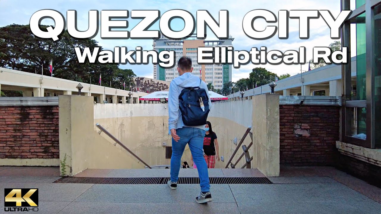 Walking Elliptical Rd QUEZON CITY Philippines [4K] - YouTube