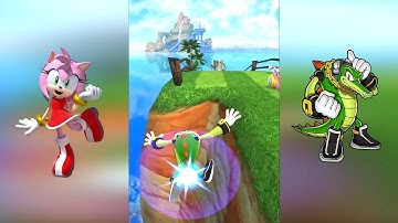 Sonic Dash Vector & Amy Epic Fails (Android Gameplay)