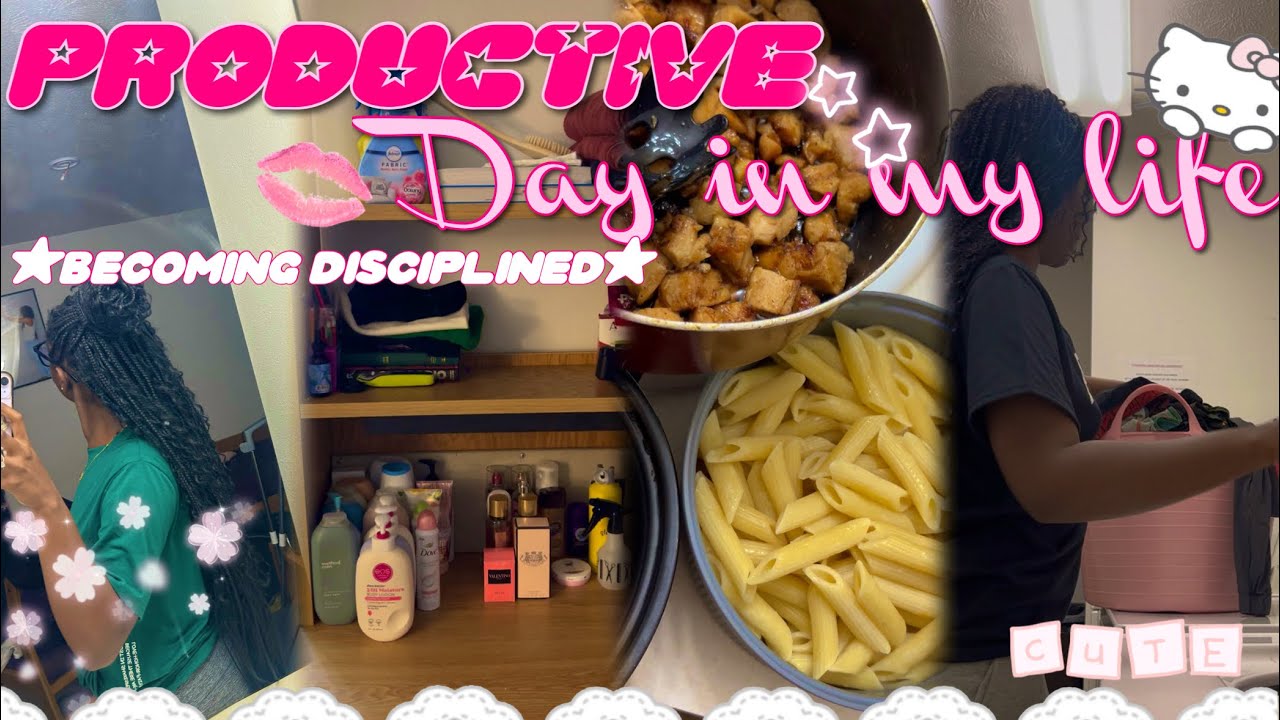 ☆Продуктивный☆ и *реалистичный* день из жизни студента колледжа🫧🩷| #grwm