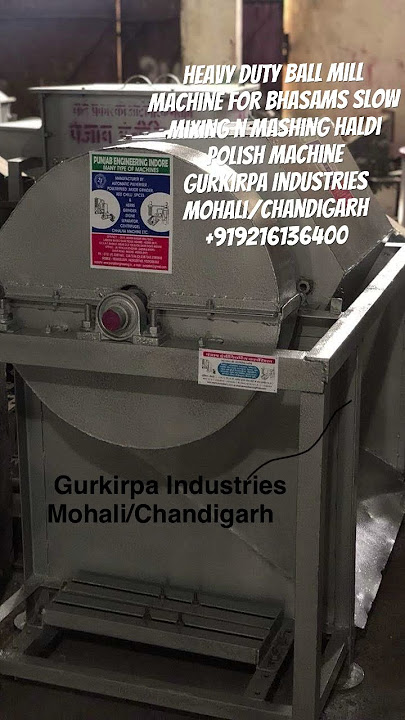 Heavy Duty Ball mill machine for bhasams slow mixing n mashing Haldi polish machine  919216136400