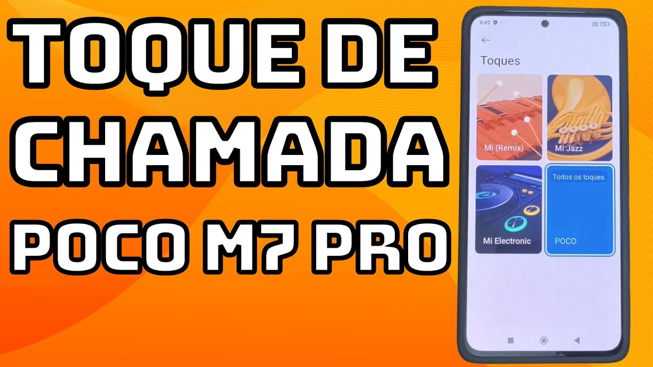 COMO MUDAR O TOQUE DE CHAMADA NO CELULAR POCO M7 PRO 5G