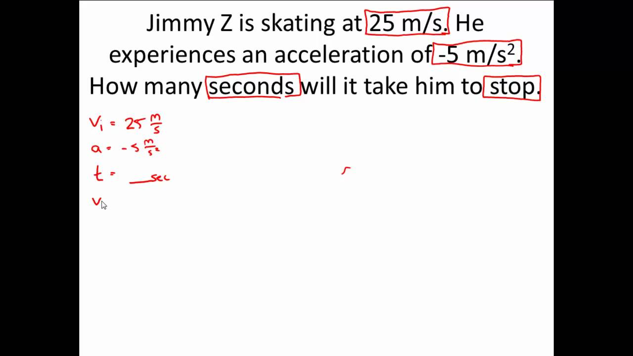 1D Kinematic Motion Practice Problem Example 2 (Classical Mechanics