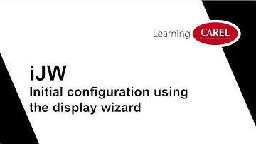 iJW Initial configuration using the display wizard