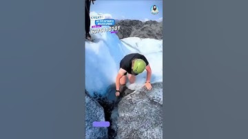 How a Glacier Melts | Glacier puddle #science #sciencefacts