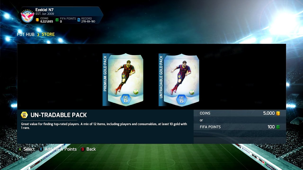 FIFA 15 Ultimate Team - New FIFA 15 Pack Ideas!