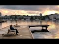 Stockholm walks henriksdal  hammarby sjstad relaxing walk on the boardwalk