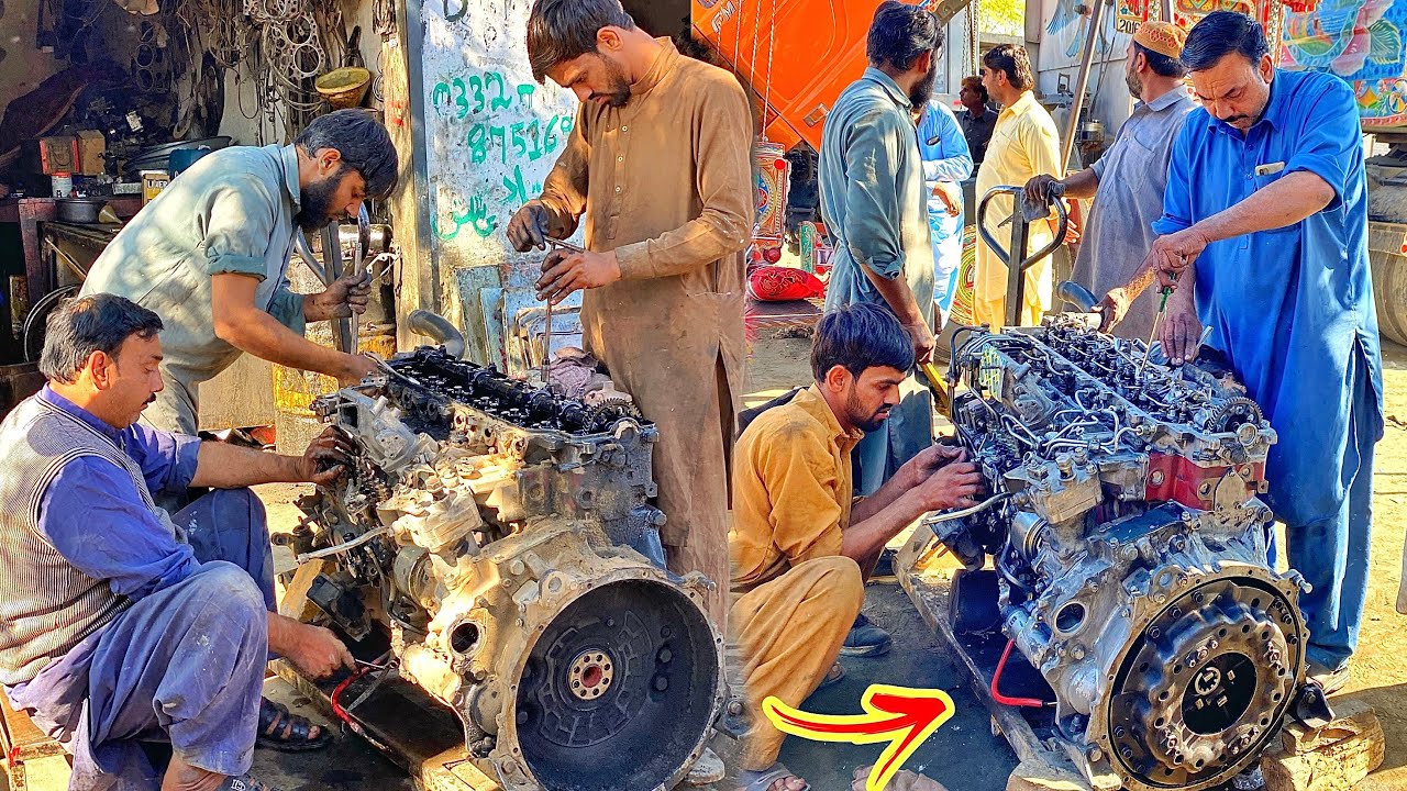 Amazing Restoration of Isuzu 6 Cylinder Engine in Local