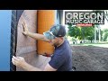 Oregon Music Garage: How to Install a Water Screen and Vertical Siding