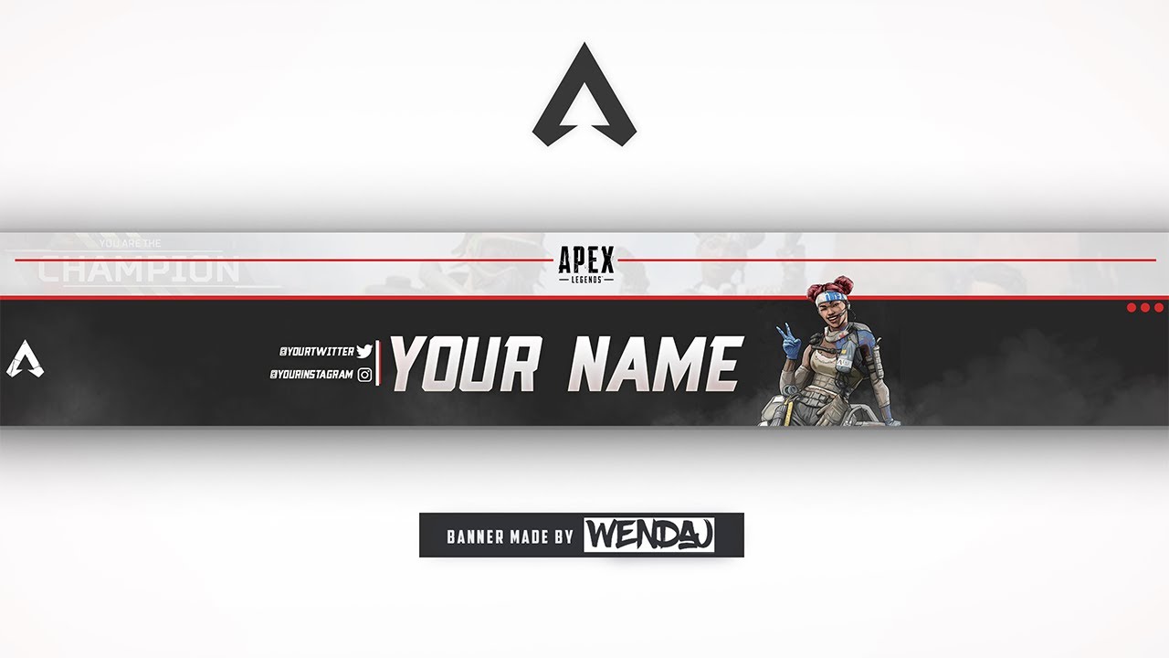 Free Apex Legends Youtube Banner Template Psd Lifeline Youtube