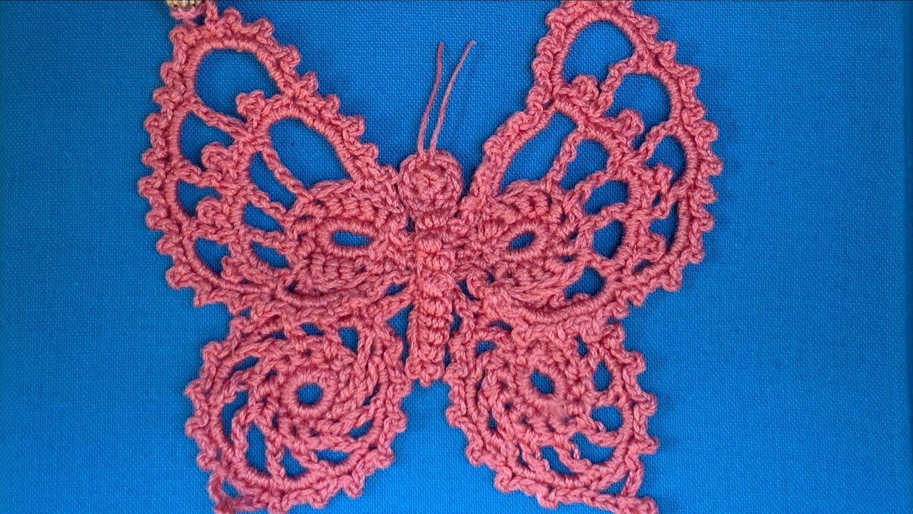 Crochet butterfly/ Mariposa hecha en crochet