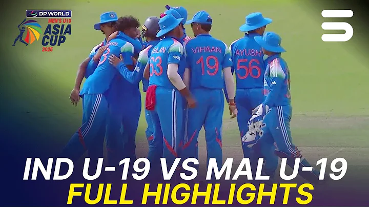 Full Highlights | India U-19 vs Malaysia U-19 | Match 9 | Asia Cup Men's U-19 | ZI1U