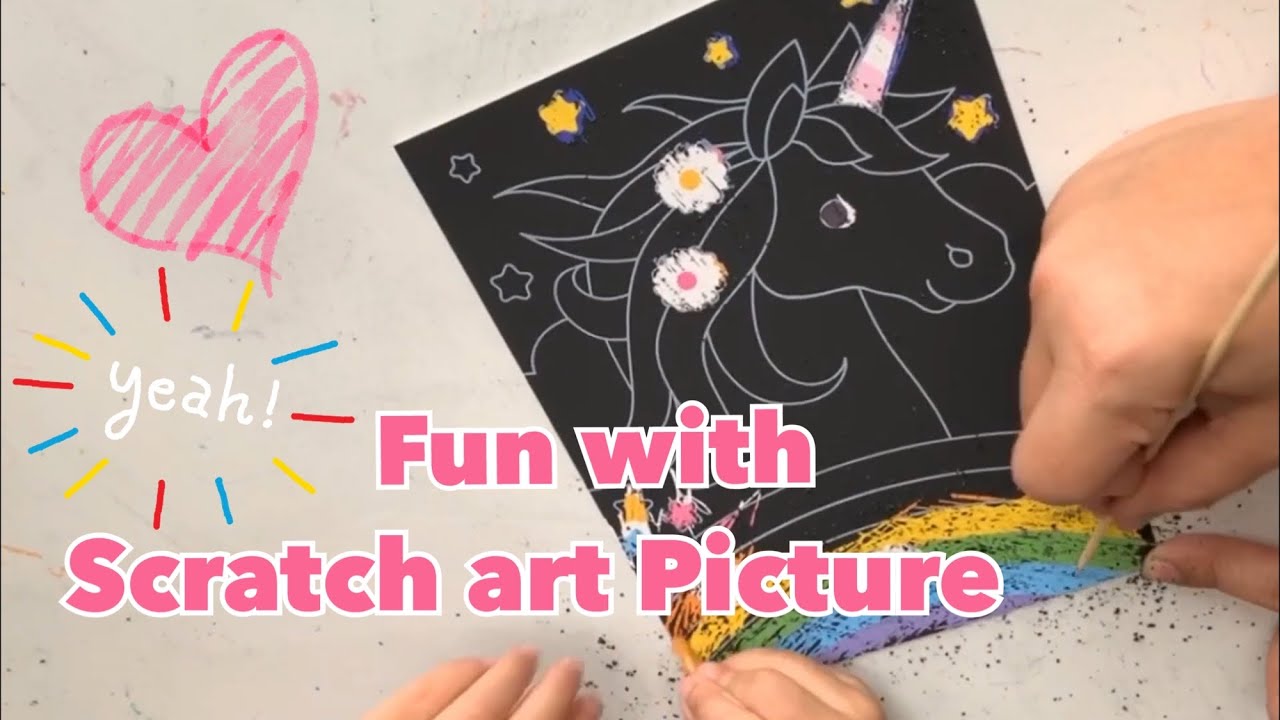 Activity Time!! 💕 Scratch sheet Art Picture - YouTube