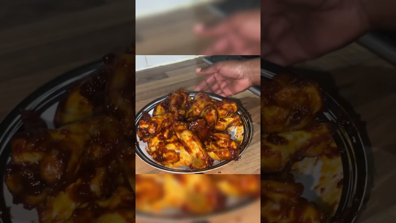 The best sweet sticky chicken wings #food #cooking #christmas