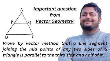 Relation between the line joining the midpoint of any two sides of a triangle and its third side...