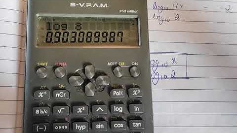 How to find log base 2 using scientific calculator, using log base 10 formula